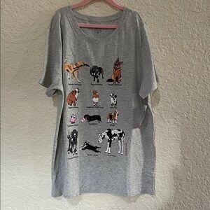 Vera Bradley Gray Dog Breed T-Shirt